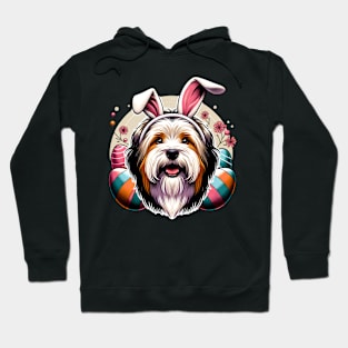 Tibetan Terrier Celebrates Easter with Joyful Spirit Hoodie